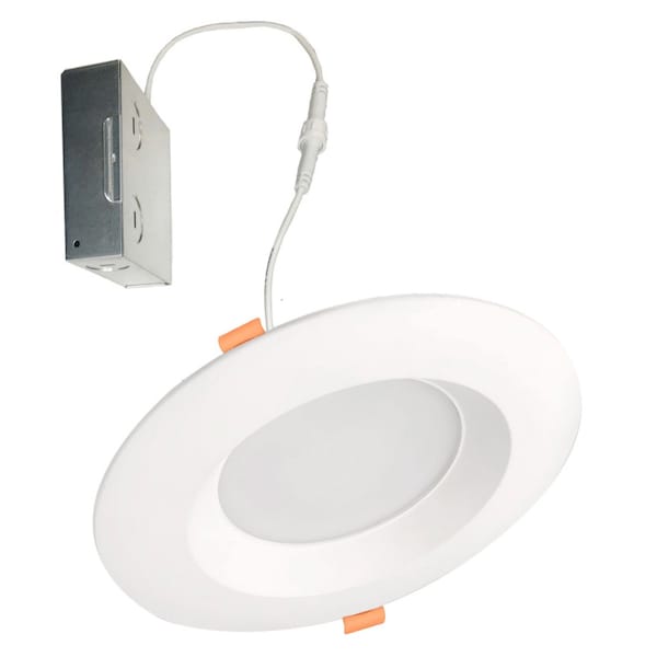 Bulbrite LED 4" Round Recessed Downlight Fixture, Metal Jbox, 75W Equivalent, 5 CCT, 27/30/35/40/50K 773301 - main