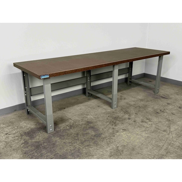 Stackbin Bolted Workbenches, 96"W, Adj. H, 3500lb H9630-3505-VB - main