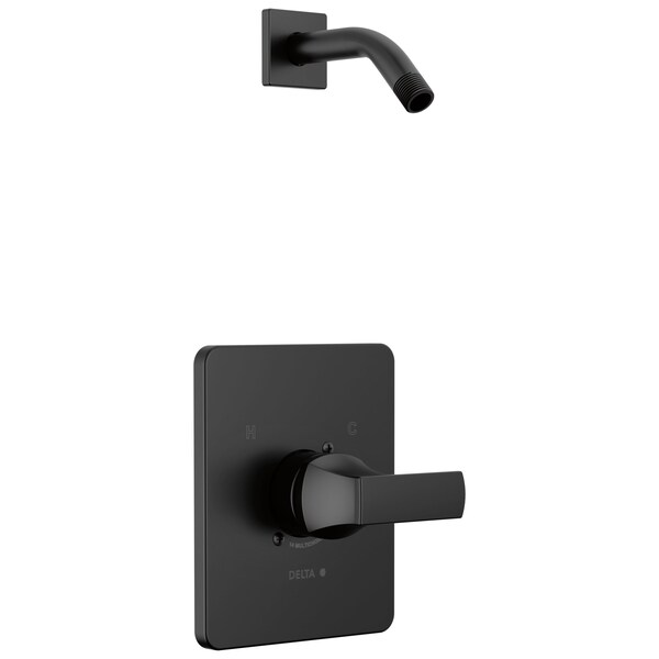 Delta Velum Monitor 14 Series Shower Trim - Less Head In Matte Black T14237-BLLHD - main