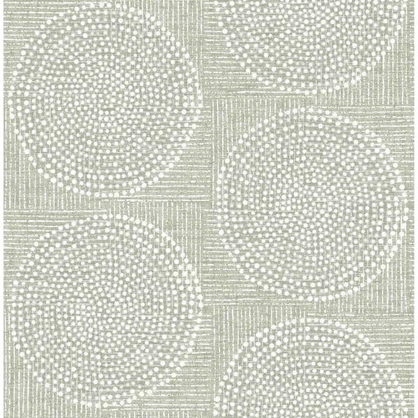 A-Street Prints Salma Sage Medallion Wallpaper 4141-27122 - main