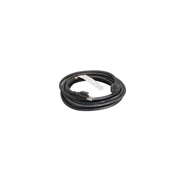 Cable Wholesale Outdoor Power Extension Cord, SJTW 12 AWG, 3C, 15Amp/125V, UL, 100 feet, UL, Black 10W4-622HD - main