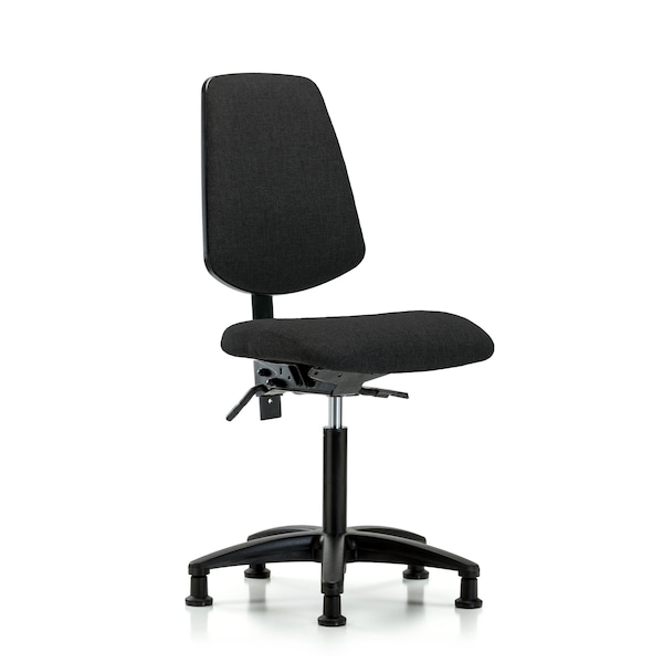 Blue Ridge Ergonomics Fab Med Bench Chair, Bk, Tilt Glds, Blk, No Arms, 22" to 29" Height, Black BR-FMBCH-MB-RG-T1-A0-NF-RG-F42 - main
