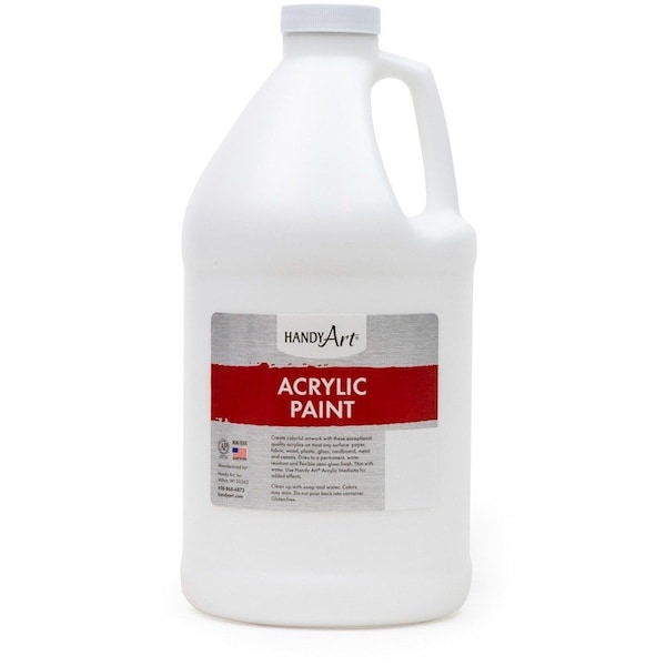 Handy Art Acrylic Paint Half Gallon, Titan White 102-000 - main
