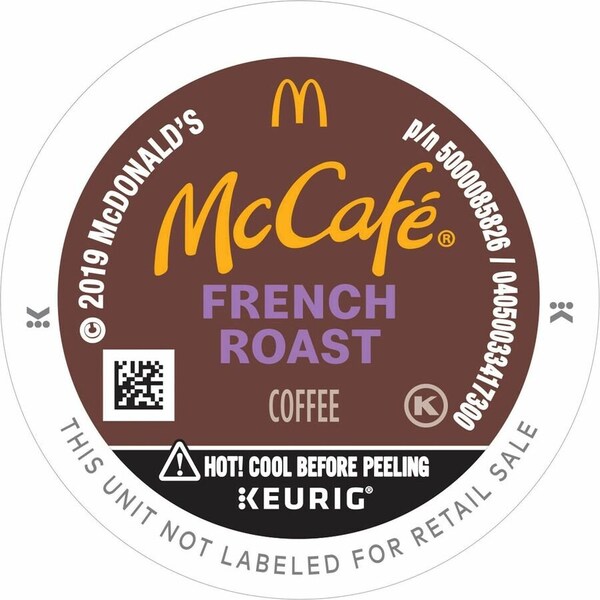Mccaf e K-Cup French Roast Coffee, Compatible with Keurig Brewer, Dark/Bold, K-Cup, 4PK 5000358126 - main