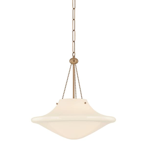 Troy Lighting Era 1 Light Pendant in Patina Brass Finish F5718-PBR - main