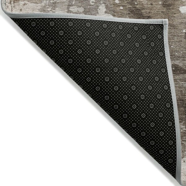 Homeroots 5' X 8' Ivory And Gray Horse Washable Indoor Outdoor Area Rug 618686 - main