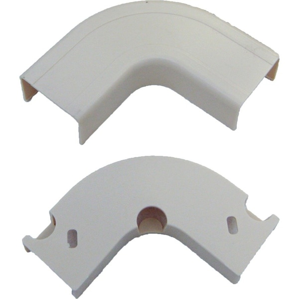 Cable Wholesale 90 Deg Flat Elbow Raceway, FWT Series, White 31R3-001WH - main