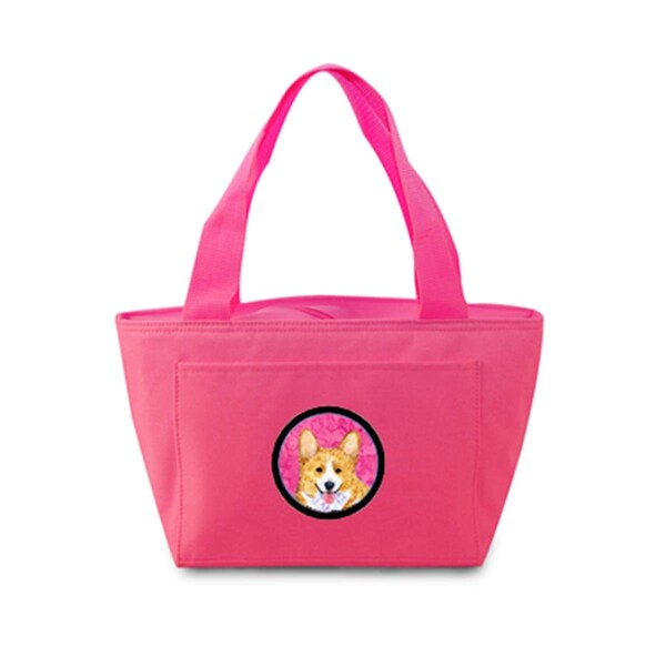 Carolines Treasures Pink Corgi Zippered Insulated School Washable And Stylish Lunch Bag Cooler SS4762-PK-8808 - main