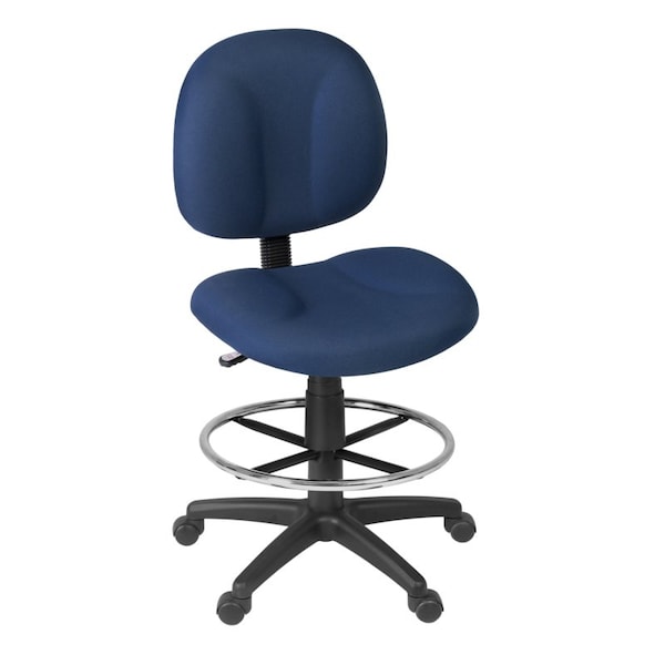 Regency Comfort Series Swivel Fabric Computer Task Chair with Adjustable Arms - Grey 105-DK-NV - main