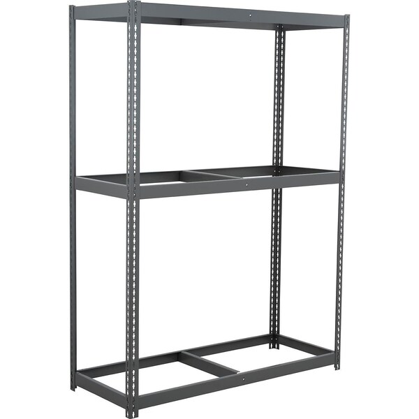 Global Industrial 3 Shelf, Heavy Duty Boltless Shelving, Starter, 60"W x 48"D x 84"H, No Deck 785509GY - main