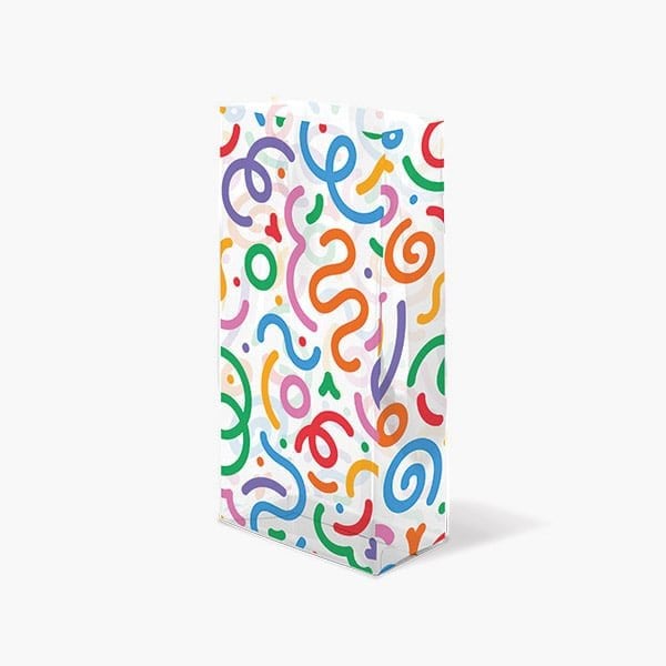 Nashville Wraps Celebration Squiggles Cello Bag, 5x3x11, 100PK C4BCSQ - main