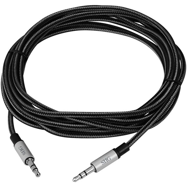 Siig 3M CB-AU0B12-S1 M/M WOVEN FABRIC BRAIDED 3.5MM STEREO AUX CBL CB-AU0B12-S1 - main