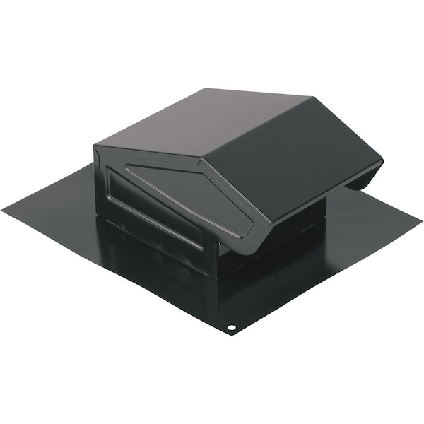 Broan-Nutone Roof Cap With Built In Damper, Round Duct, Black 636 - main