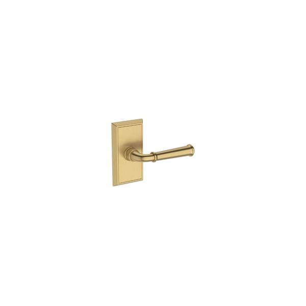 Baldwin Residential Door Levers Full Dummy Right Hand Lifetime Satin Brass FDDUNHFR044 - main