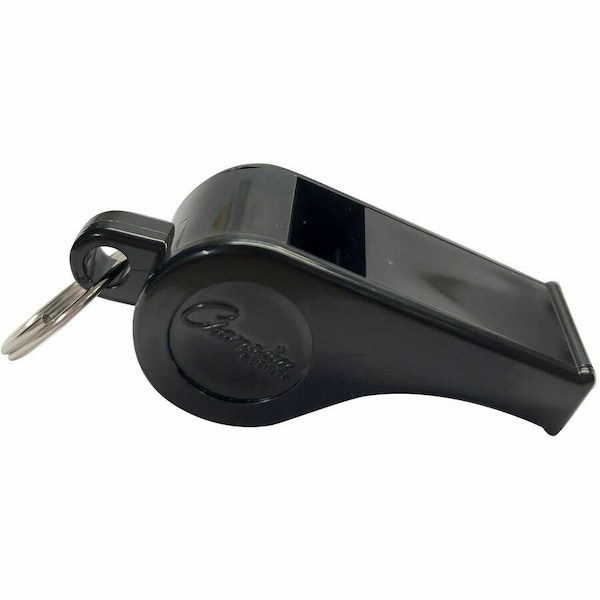 Champion Sports Whistle, Plastic, Medium Weight, Black, PK12 601 - main