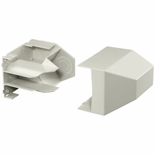 Hubbell Wiring Device-Kellems Ceiling Adapter, White, PVC, Base-Trak PB3CACF - main