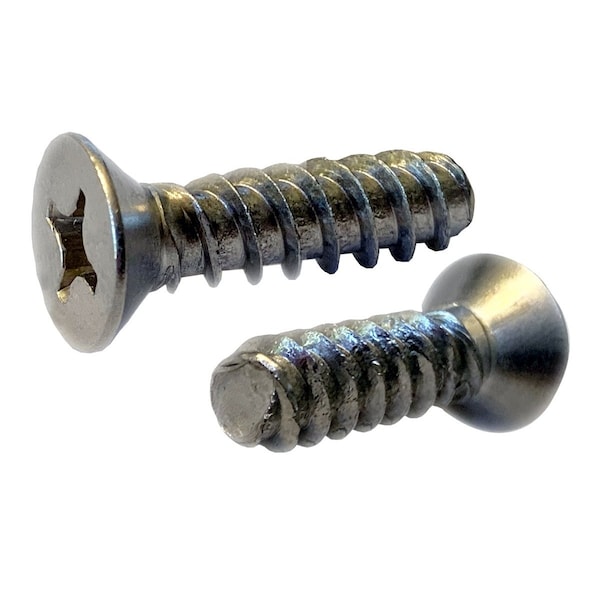 Newport Fasteners #8-16 x 3/4 in, 410 Stainless Steel Flat Head Phillips Drive, 800 PK 292924-800 - main