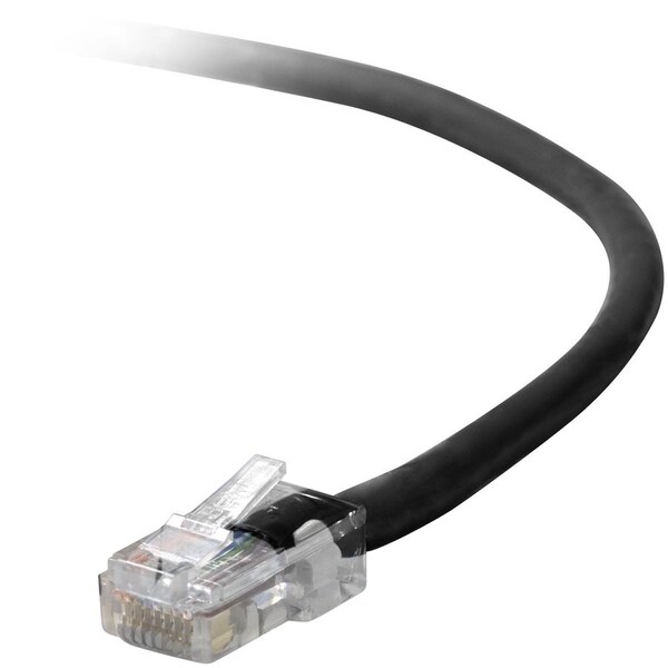 Belkin 1Ft Cat5E Patch Cable, Utp, Gray Pvc Jacket, 24Awg, T568B, 50 Micron, A3L791-01-BLK - main