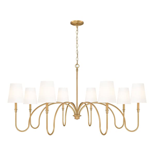 Z-Lite Jisele Rubbed Brass 8 Light Chandelier 4505-8RB - main