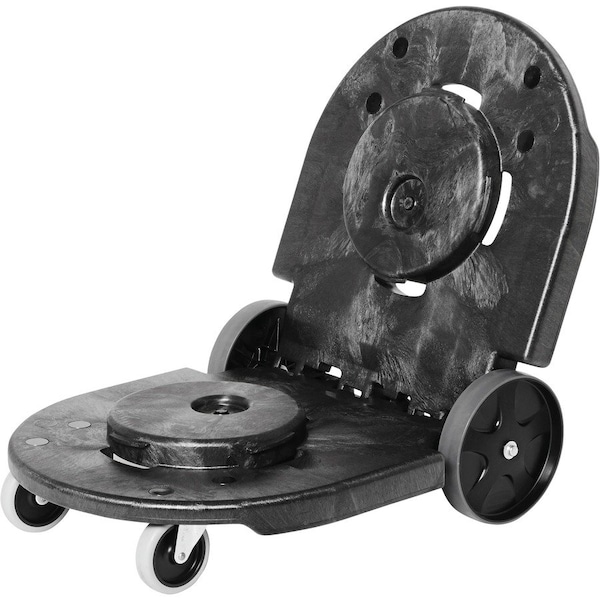 Rubbermaid Commercial Brute Container Dolly, 200 lb., 20-1/4"W, Black FG264600BLA - main