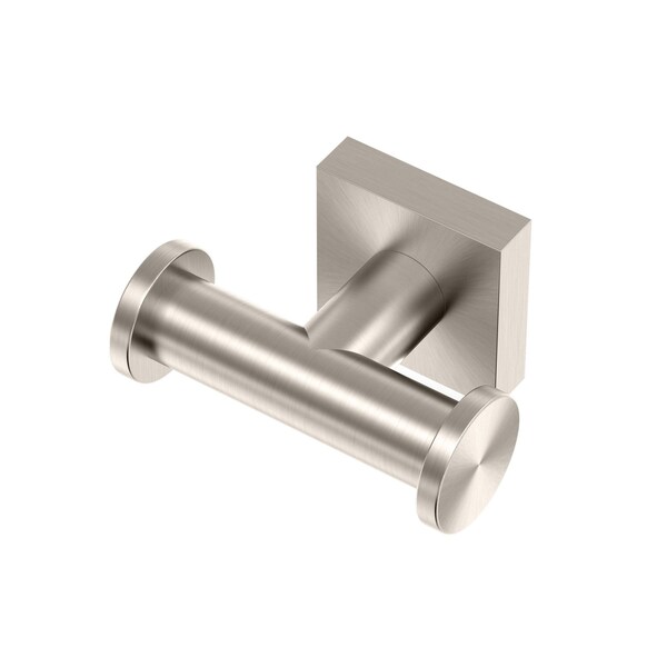 Gatco Glam Too Double Robe Hook, Satin Nickel 5645A - main