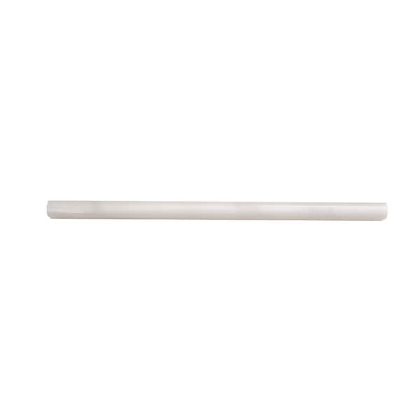 Apollo Tile White 1x12 Calacatta Gold Marble Polished Pencil Liner Tile Trim 0.5 sqft/case, 10PK APLMCT881PA - main