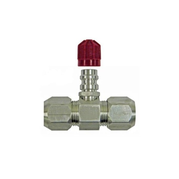 S.U.R. & R. Auto Parts 5/8" SRVC PORT VALVE - LOW SIDE (1) SRRAC458L - main