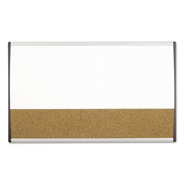 Quartet Magnetic Dry-Erase/Cork Board, 18x30, Cork, Aluminum Frame, Natural; White ARCCB3018 - main