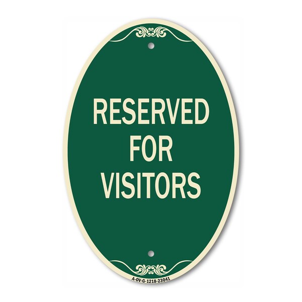 Signmission Reserved Parking Sign Reserved Parking for Vi, 12 In X 18 In Architectural, Heavy Gauge Aluminum A-OV-G-1218-23041 - main