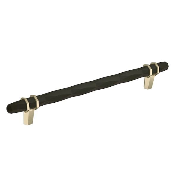 Amerock London 8 in 203 mm Center-to-Center Black Bronze/Golden Champagne Cabinet Pull BP36663BBRBBZ - main