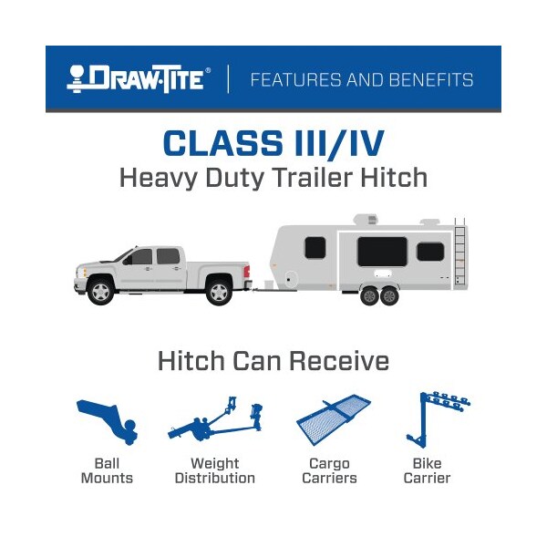 Draw-Tite 19-C BLAZER/17-C ACADIA CLS III MAX-FRAME RECEIVER HITCH 76023 - main