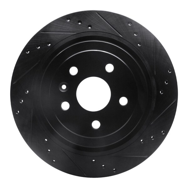 Dynamic Friction Co DFC Brake Rotor - Drilled and Slotted - Black 633-46026R - main