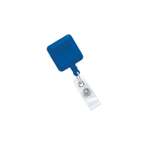 Brady BADGE REEL, BLUE, CLIP-ON SQUARE BADGE REEL, NO STICKER, REINFORCED VINYL STRAP 2120-3822 - main