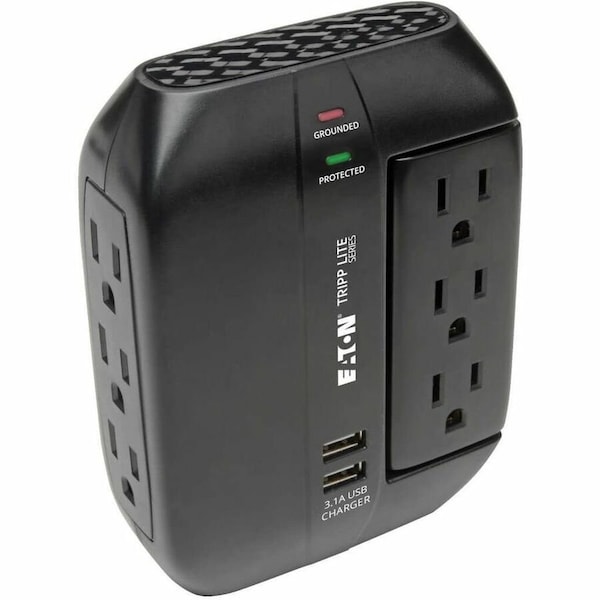 Eaton Tripp Lite Series Protect It 6-Outlet Surge Protector with 3 Rotatable Outlets - Direct SWIVEL6USB - main