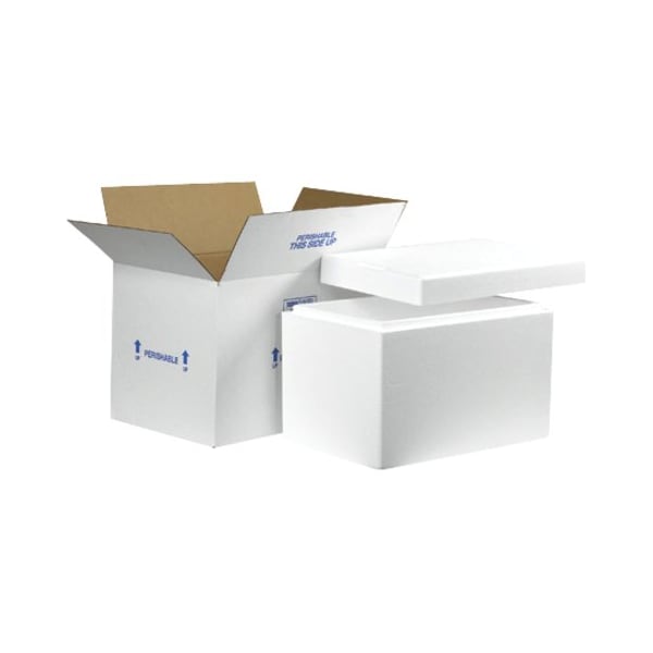 Partners Brand Insulated Shipping Kits, 19" x 12" x 12 1/2", White, 1/Case 261C - main
