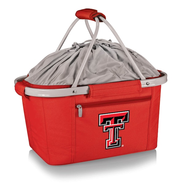Picnic Time Family Of Brands NCAA Texas Tech Red Raiders Metro Shopping Basket - Insulated Picnic Basket 645-00-100-574-0 - main