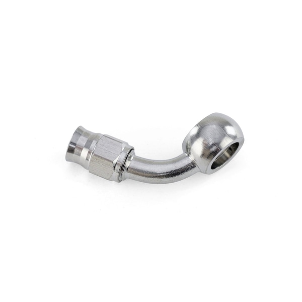 Hps Performance 75 Degree -3 Compression Teflon Hose End to AN Female with 10mm Banjo for PTFE Hose, Stainless Steel 350-7503SSB - main