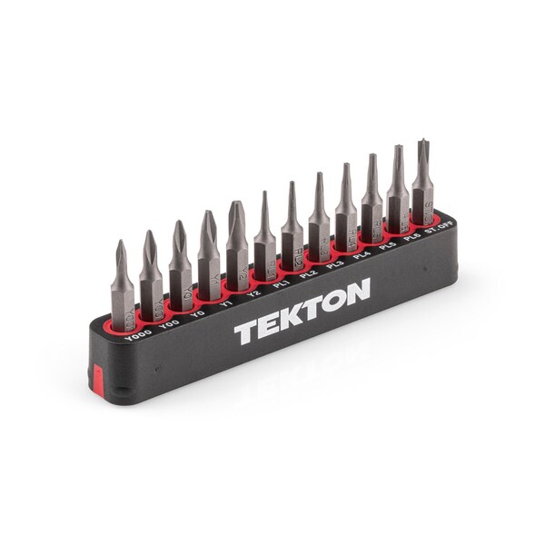 Tekton 4 mm Electronics Bit Set with Rail, 12-Piece, Y000-Y2, PL1-PL6, Standoff DZZ92003 - main