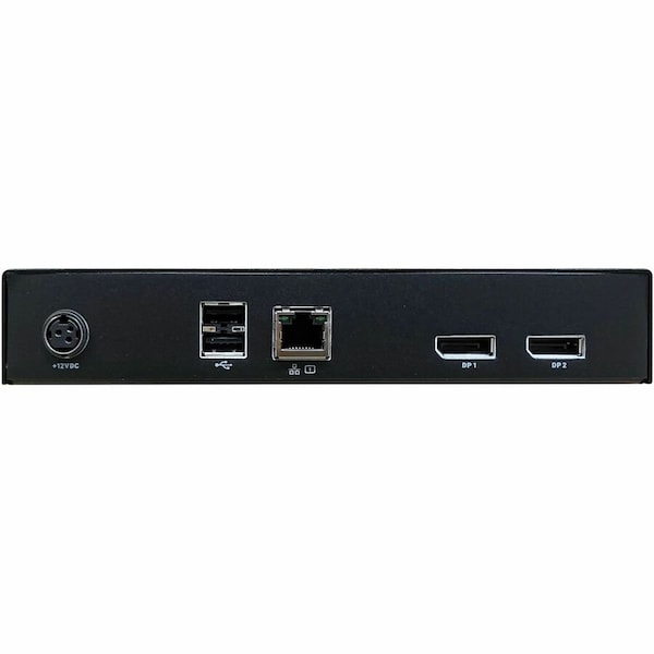 Black Box BLACK BOX KVM-over-IP Receiver - Dual-Monitor, DisplayPort, USB 2.0, Audio, RJ45 EMD2002SE-DP-R - main
