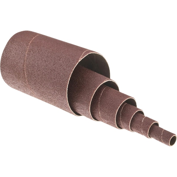 Grizzly 1/2" to 3" x 4-1/2" A/O Sanding Sleeve, 80 Grit Assorted, 6PK T10505 - main