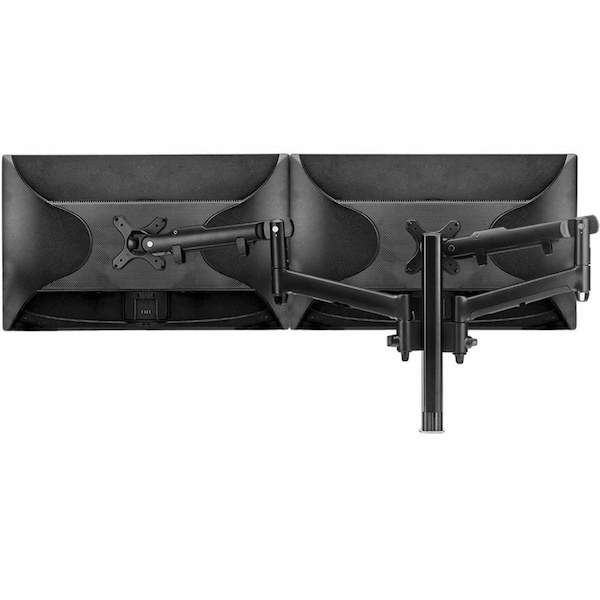 Atdec dynamic display mount for dual monitors, Suits flat displays up to 20 lbs, curved displays up to AWMS-2-D40-F-B - main