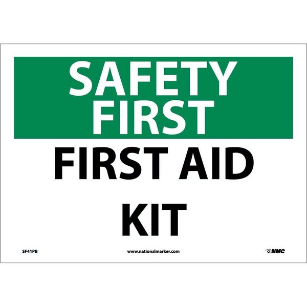 Nmc Safety First Aid Kit Sign, SF41PB SF41PB - main