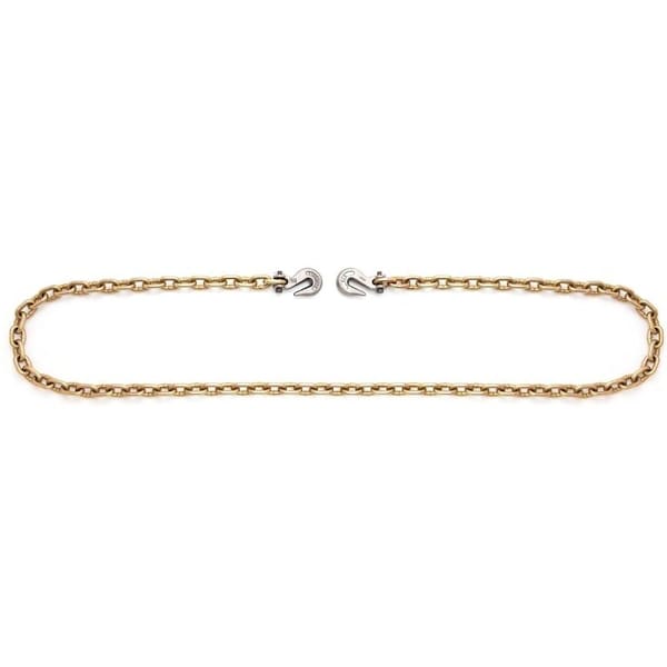 Campbell Chain & Fittings Campbell T0513698 Binder Chain, 6600 lb Working Load Limit, 3/8 in, Steel, Chrome Yellow/Zinc T0513698 - main