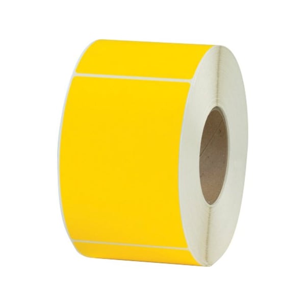 Partners Brand Thermal Transfer Labels, 4" x 6", Yellow, PK4 THL130YW - main