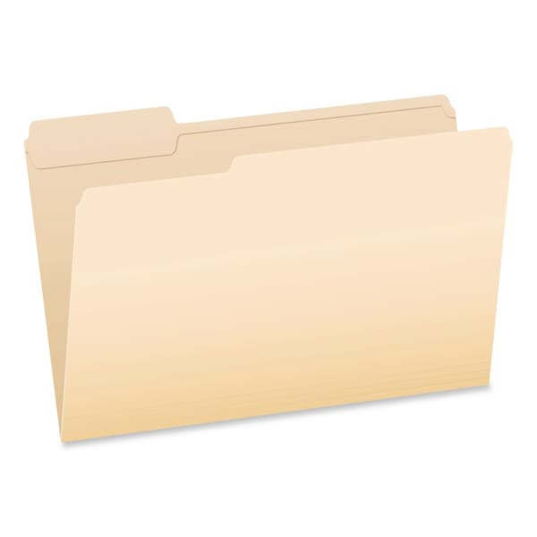 Pendaflex Reinforced Top File Folders, 1/3-Cut Tabs: Assorted Positions, Legal Size, Manila, 100PK R753 1/3 - main