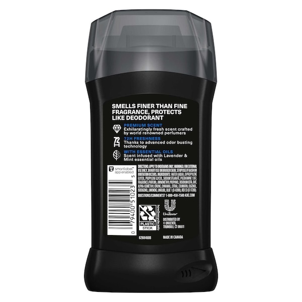 Axe Blue Lavender with Mint Plus Amber Essential Oils Premium Deodorant Stick, 3oz, 12PK 69995610 - main
