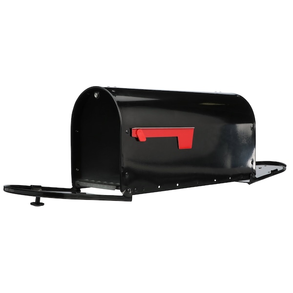 Architectural Mailboxes Outback Double Door Post Mount, Black OM160BAM - main