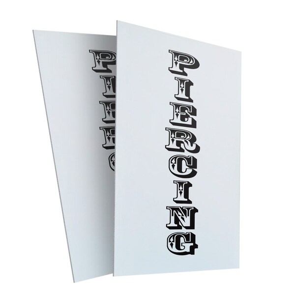 Signmission Piercing Vertical, Plastic Signs Only 24 Inch x 36 Inch, Corrugated Plastic, 2PK CSB-2436-2PACK-Piercing Vertical - main