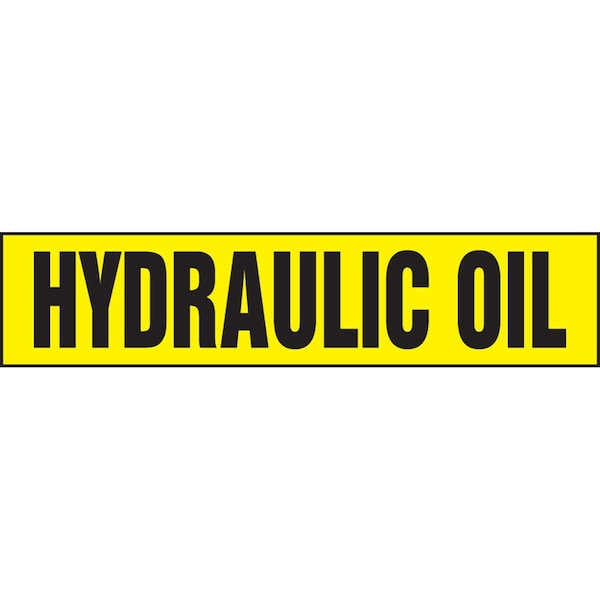 Accuform SAFETY LABEL HYDRAULIC OIL 2 in x 9 in LCHL588 - main