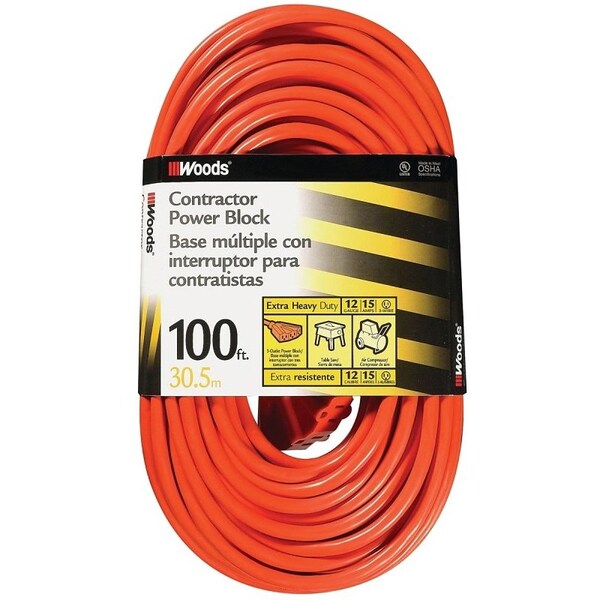 Southwire Cord Ext Outdoor12/3X100Ft Org 0820 - main